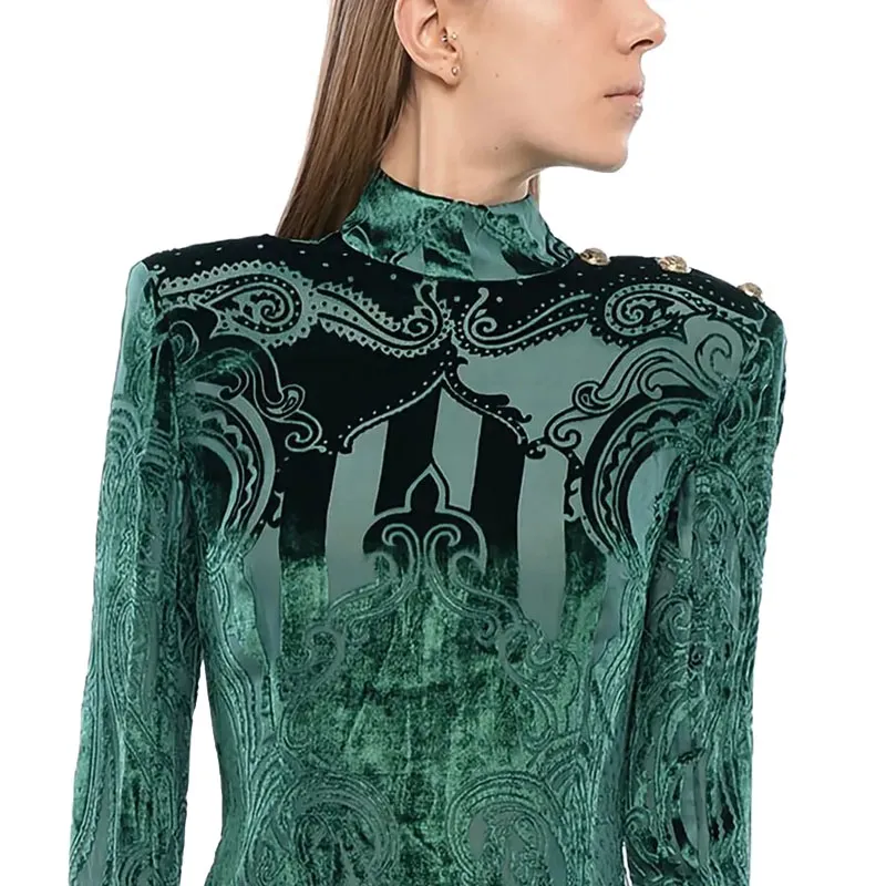 BALMAIN Velvet finish Dress-4