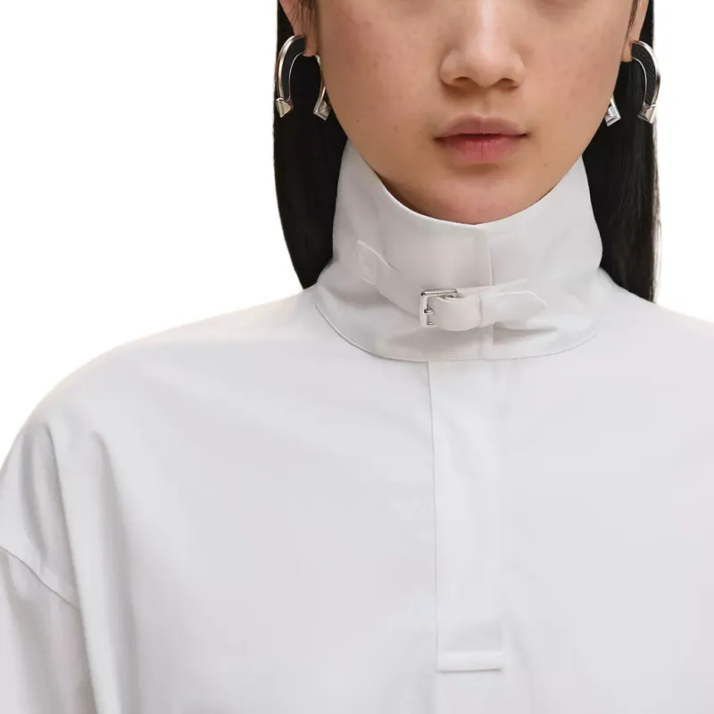 HERMES Long Sleeved Dress Women's White-3
