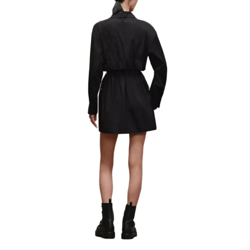 HERMES Long Sleeved Dress Women's Black-2