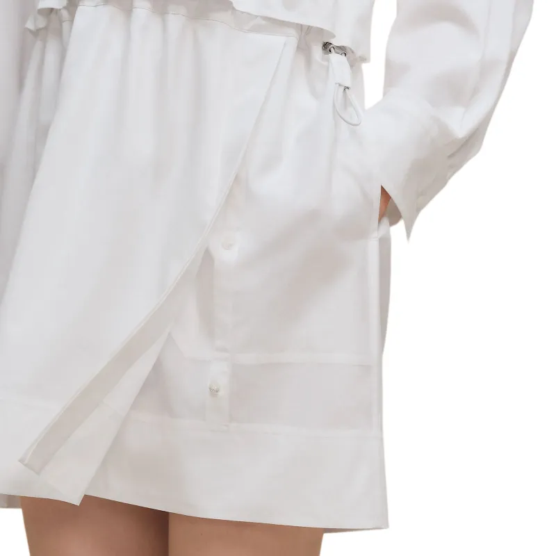 HERMES Long Sleeved Dress Women's White-4