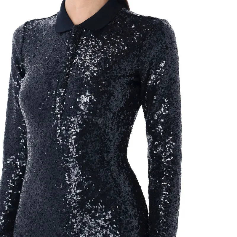 Polo Ralph Lauren Long Sleeved Dress Women's Marine Blue-2