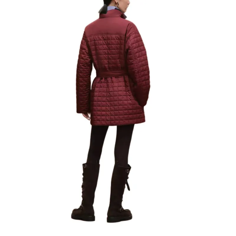 HERMES FW25 Fall Winter Collection Down Jacket Women's Rouge Red-2
