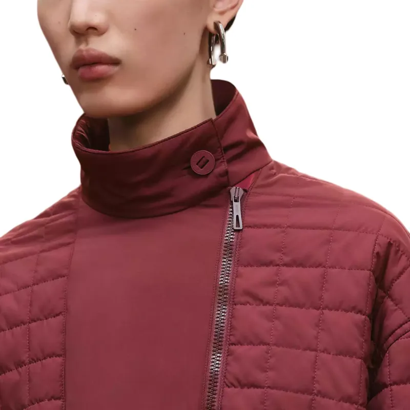 HERMES FW25 Fall Winter Collection Down Jacket Women's Rouge Red-3