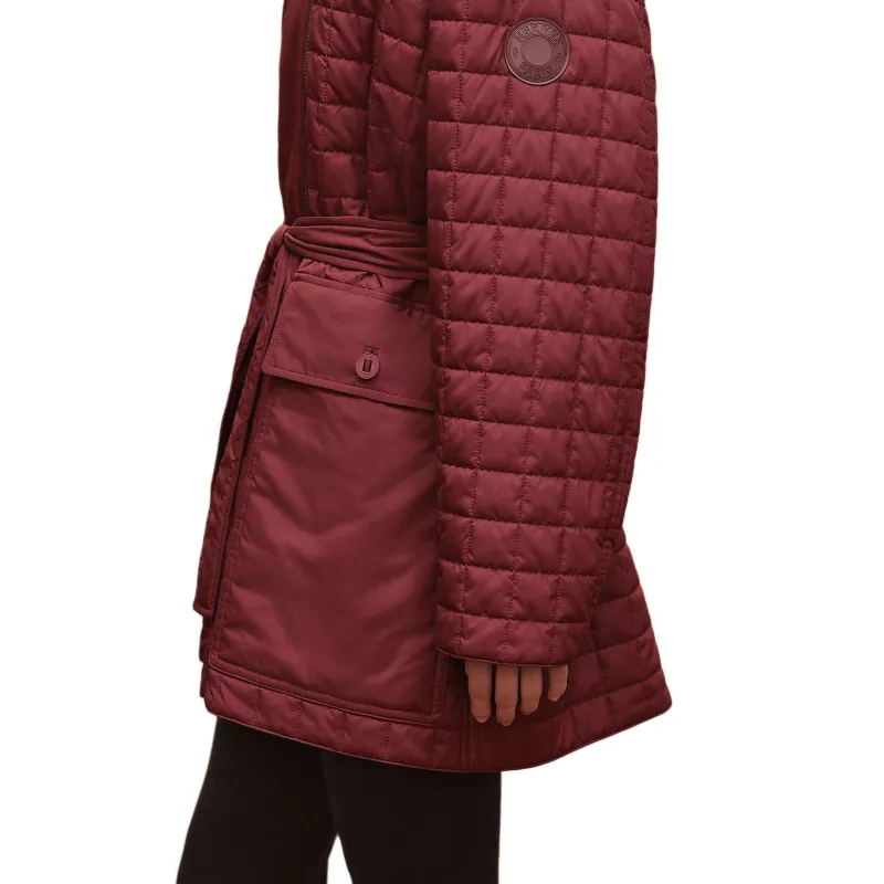 HERMES FW25 Fall Winter Collection Down Jacket Women's Rouge Red-5