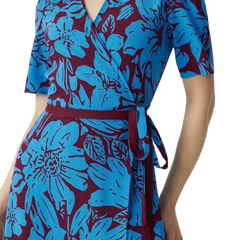 Diane Von Furstenberg SS25 Short Sleeved Dress Women's Flower Of Iliad-5