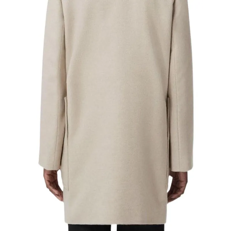 Burberry Velvet Jackets Women's Ivory White-4