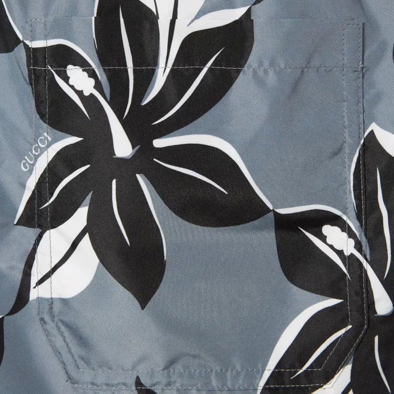 GUCCI All Over Graphic print Swim Shorts-5