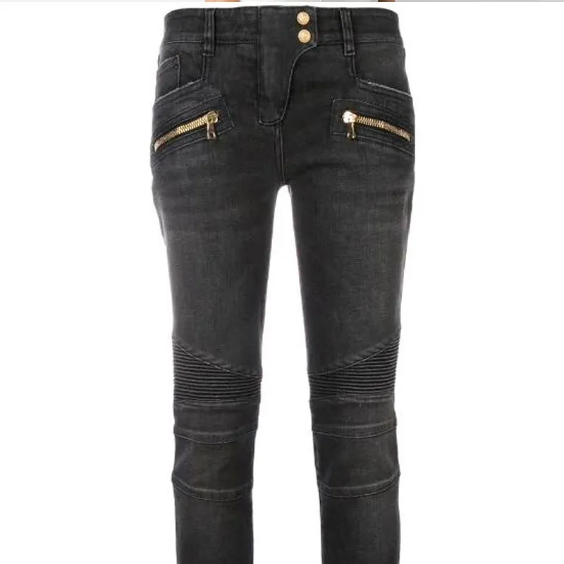 BALMAIN Skinny Biker Jeans-4