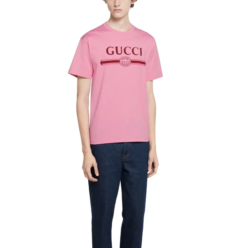 GUCCI T Shirts Men Pink-1