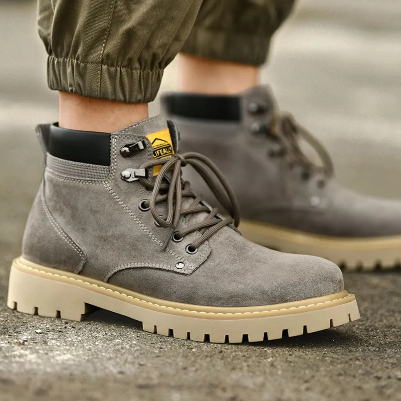 HLA Wear-Resistant Short Outdoor Boots 3.5cm Men's-10