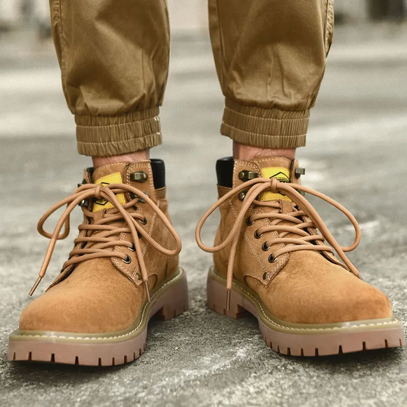 HLA Wear-Resistant Short Outdoor Boots 3.5cm Men's-4