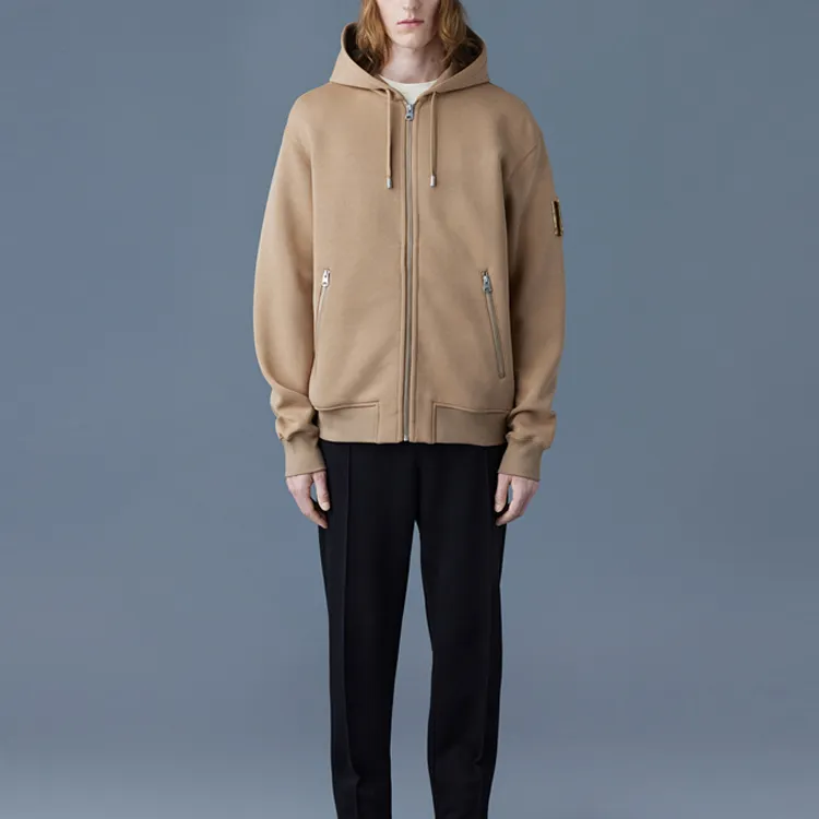 MACKAGE Logo-flocked Zip-up Hoodie-1