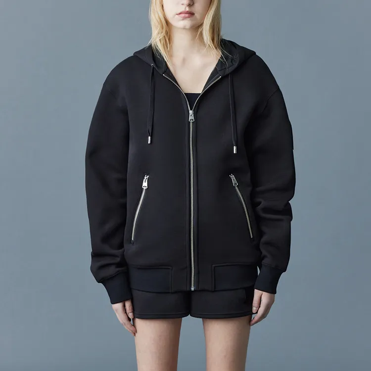MACKAGE Logo-flocked Zip-up Hoodie-5