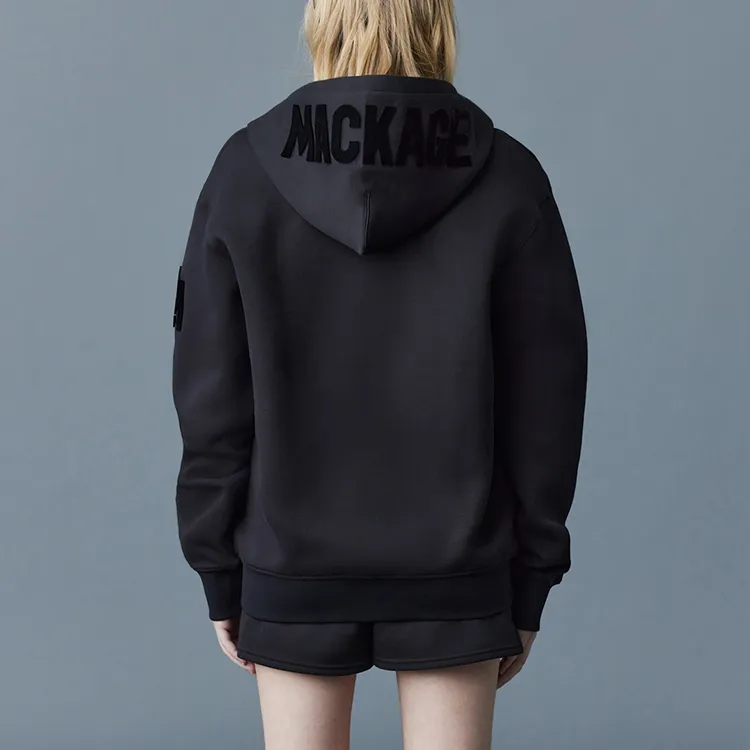 MACKAGE Logo-flocked Zip-up Hoodie-7