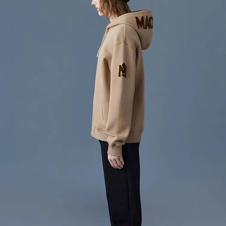 MACKAGE Logo-flocked Zip-up Hoodie-3