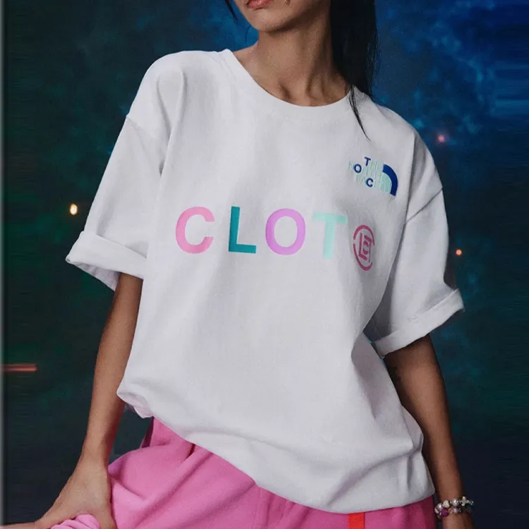 THE NORTH FACE x CLOT City Outdoor Collection SS24 T Shirt Unisex White-2
