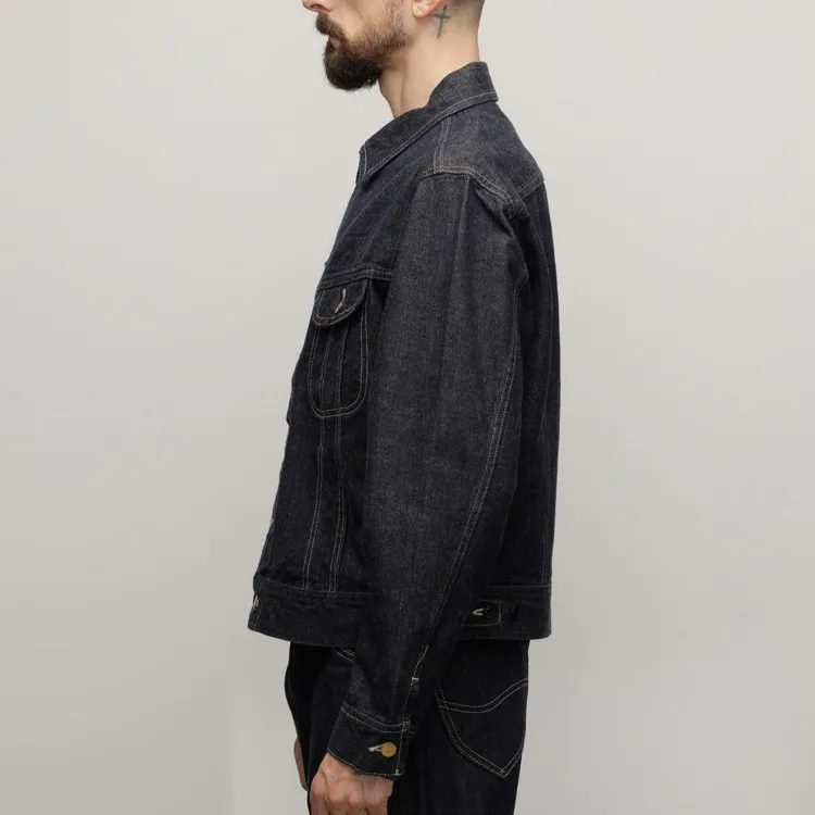 Lee Schott N.Y.C Co-brand Denim Jackets Unisex Indigo-4