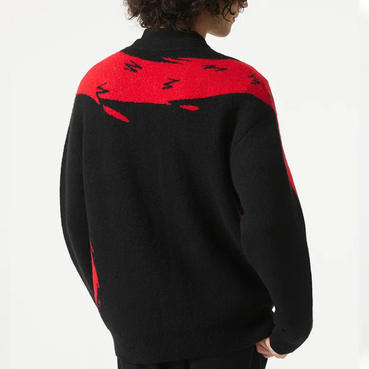 LACOSTE Year Of The Dragon Chinese New Year Series Sweaters Men Black-2