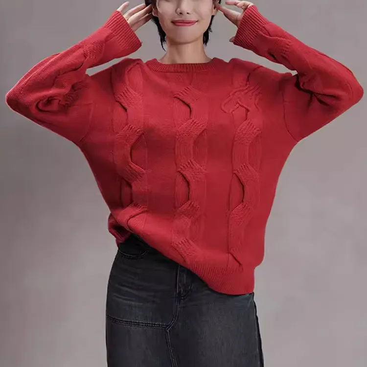 8on8 X GAP 8ON8 Co branded Model Sweaters Unisex Red-2