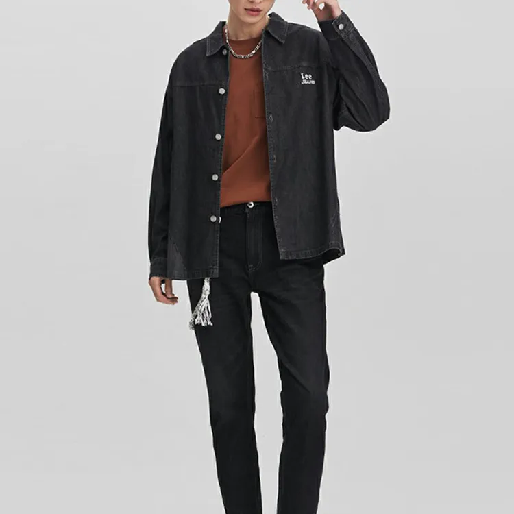 Lee Shirt Men's Black Gray Color-1
