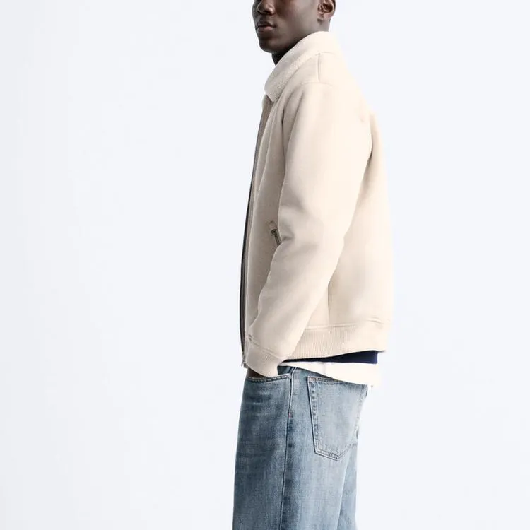 ZARA Jackets Men White-3