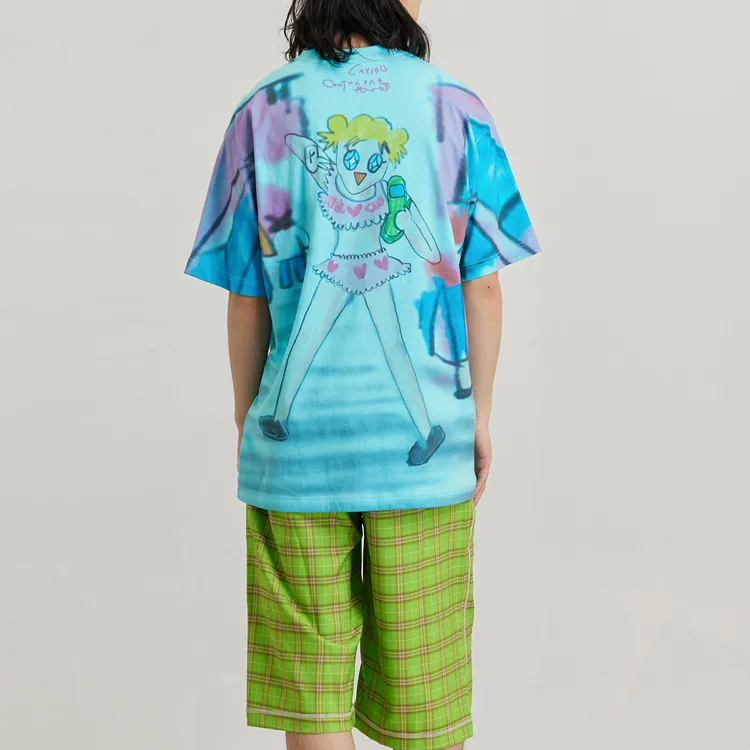 Crying Center T Shirt Unisex Blue-1