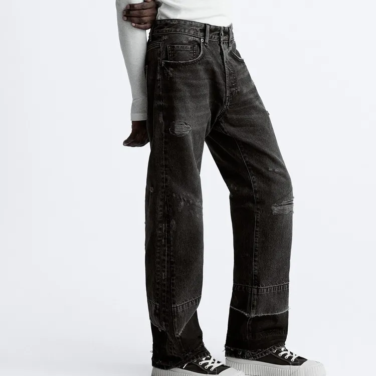 ZARA Jeans Men Dark Gray-3