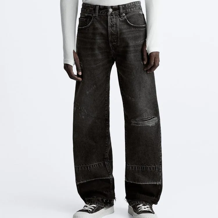 ZARA Jeans Men Dark Gray-2