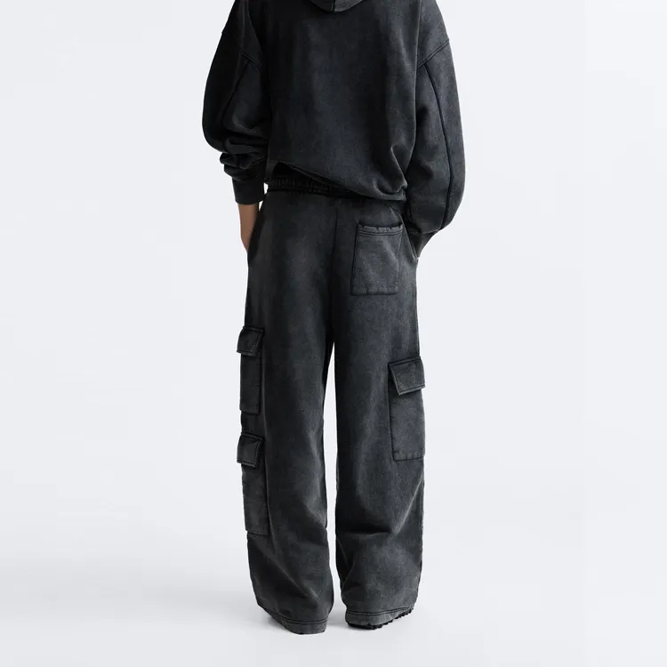 ZARA Cargo Pants Men Gray-3