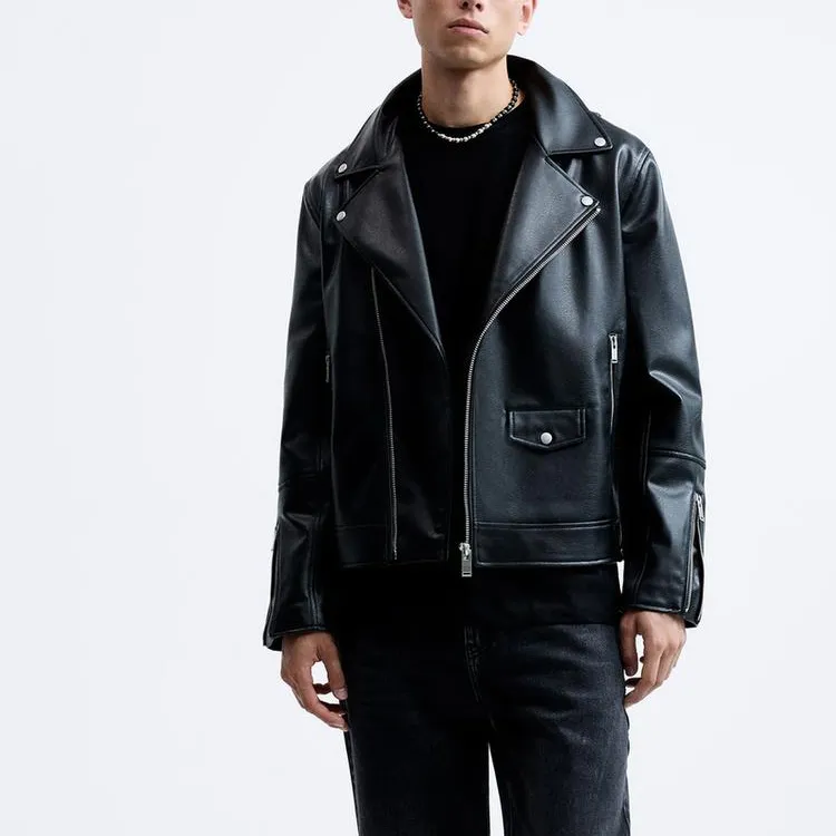 ZARA Jackets & Coats Men's Black-2