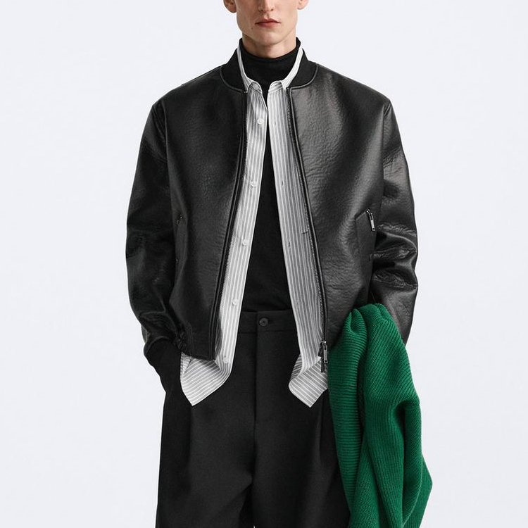 ZARA Jackets Men Black - Cheap Rcj Jordan Outlet