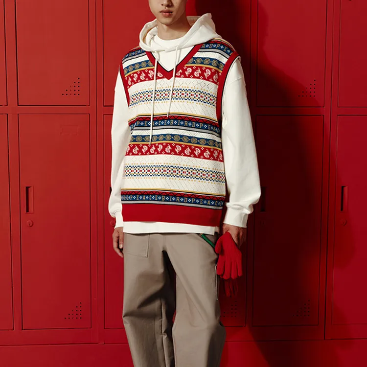 PEACEBIRD MEN Sweater Men's Red-2