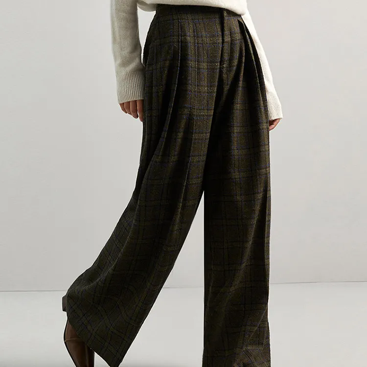 ELLE Casual Pants Women's Coffee-1