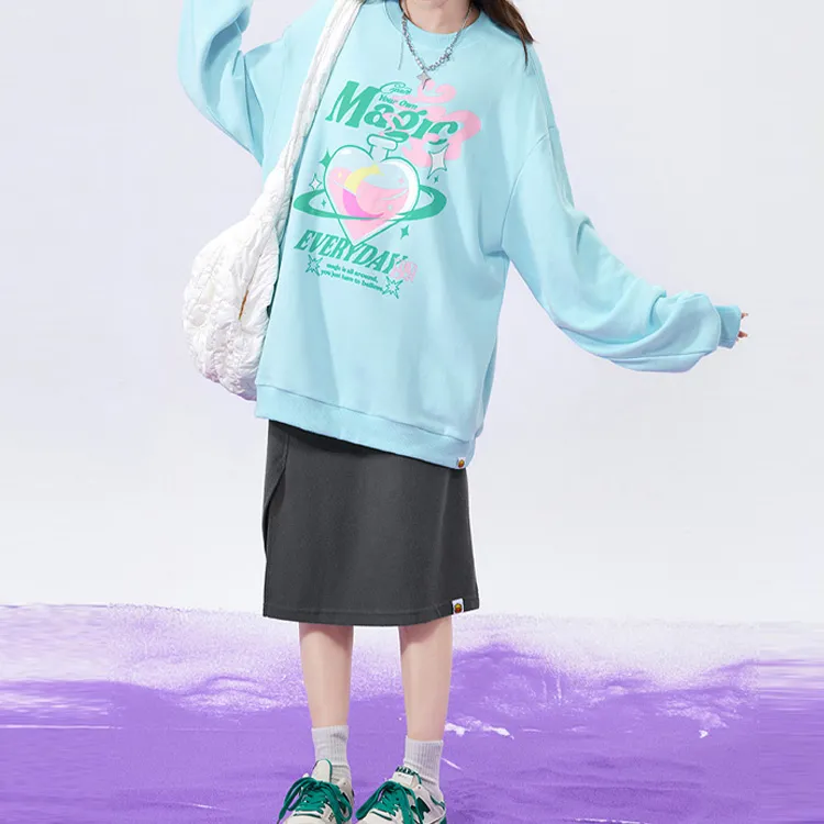 B.Duck Sweatshirt Women's Aqua Green-1