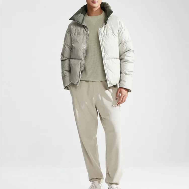 CALVIN KLEIN Down Jacket Unisex Milk Tea Coffee-2