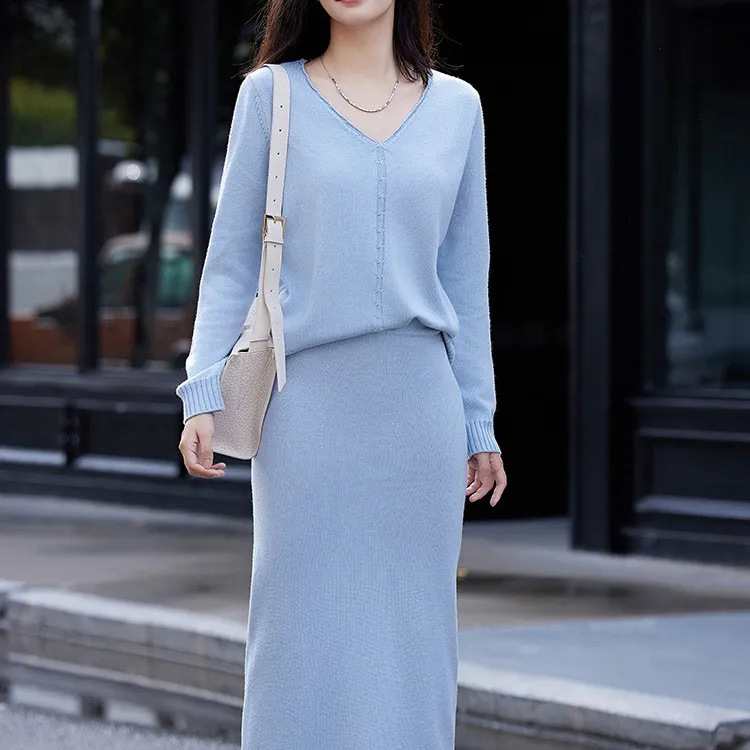 Demana Skirt Set Women's Light Blue-1