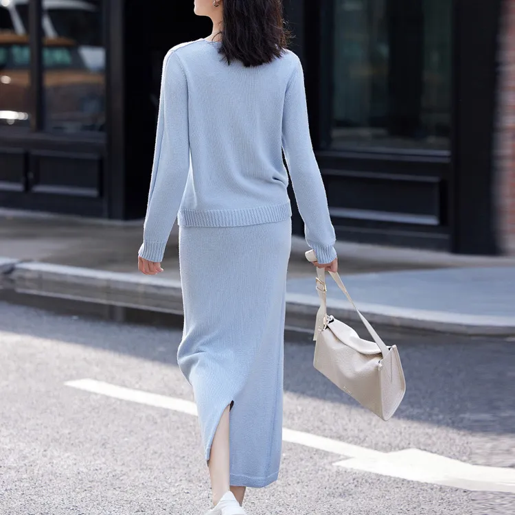Demana Skirt Set Women's Light Blue-2