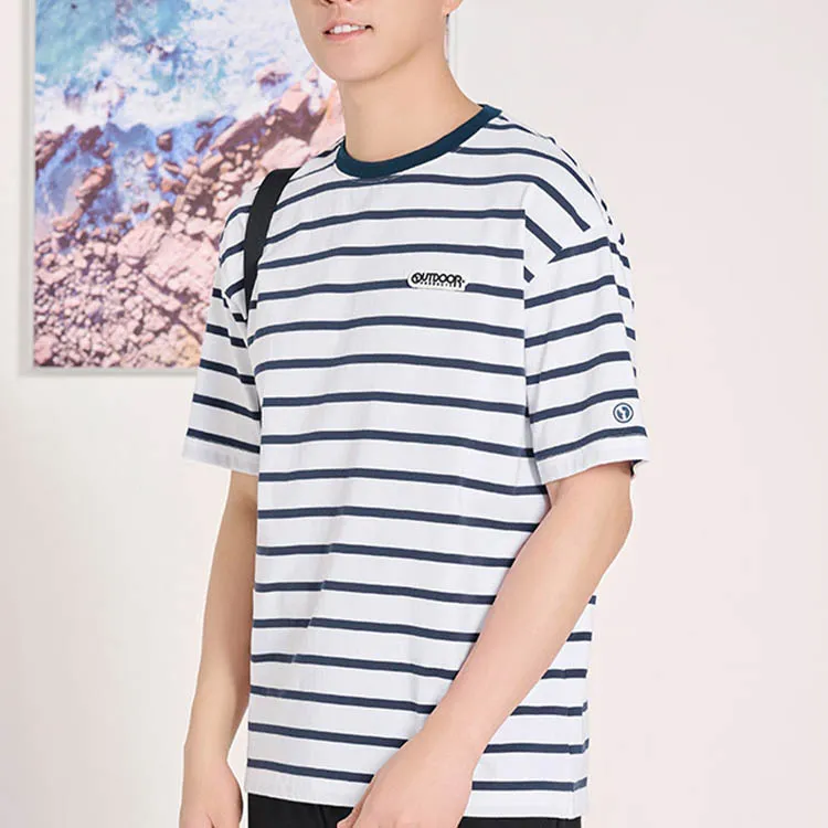 OUTDOOR PRODUCTS T Shirts Unisex Marine Blue Stripe-4