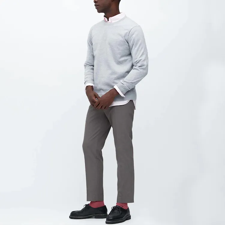UNIQLO Suit Trousers Men Sky Gray-1