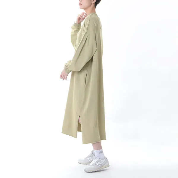 New Balance FW23 Long Sleeved Dress Women's Green-3