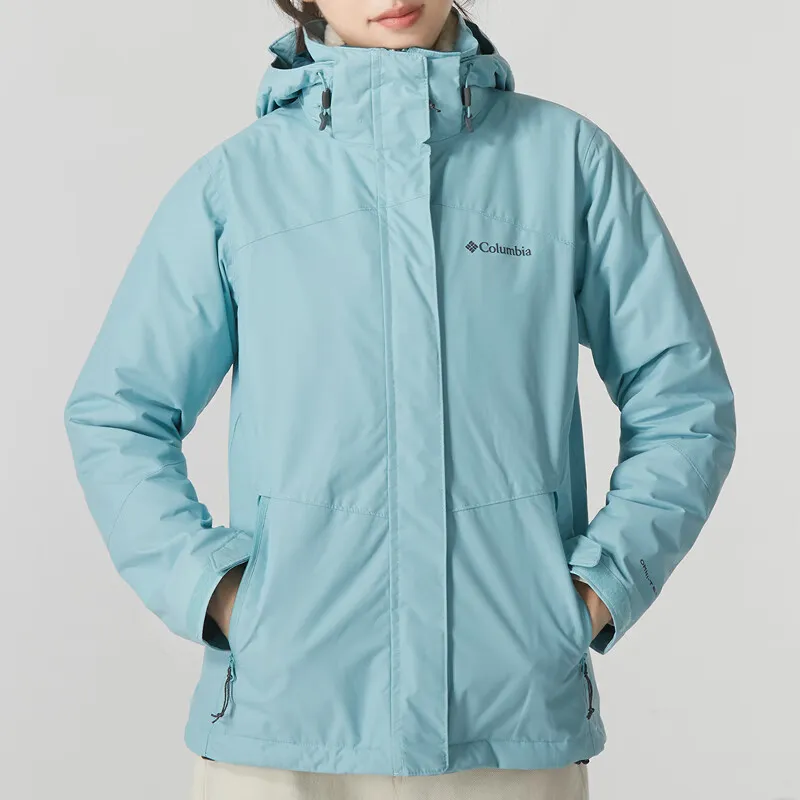 Columbia Windbreaker Jackets Women's Light Blue-2