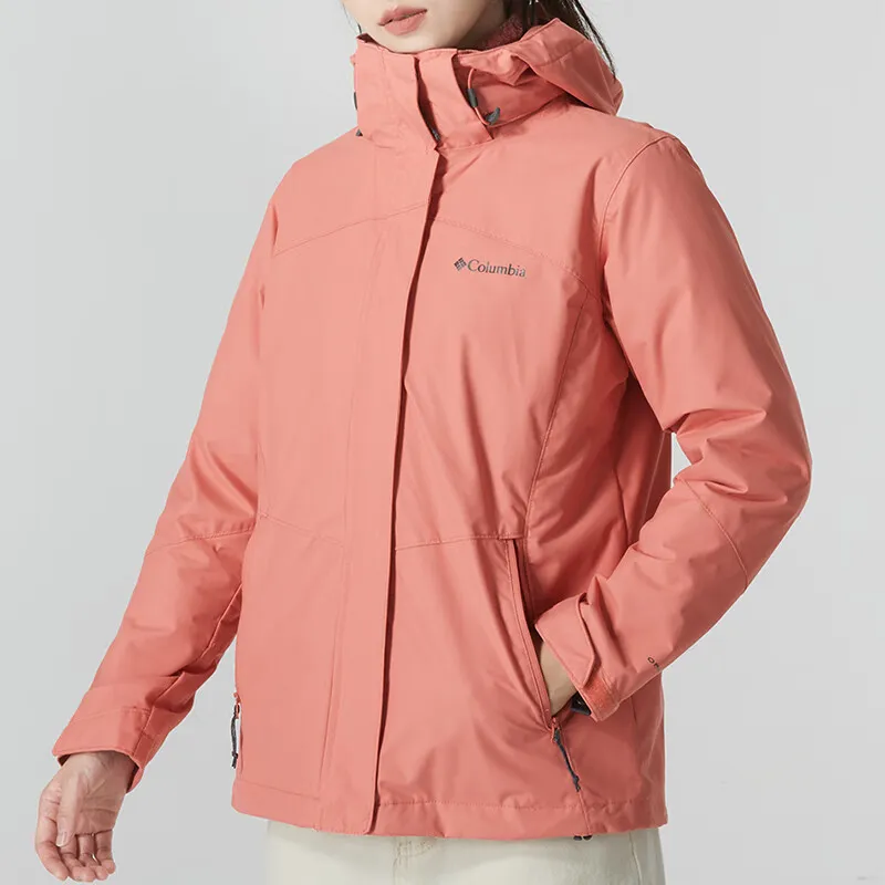 Columbia Windbreaker Jackets Women's Rose Brown-2
