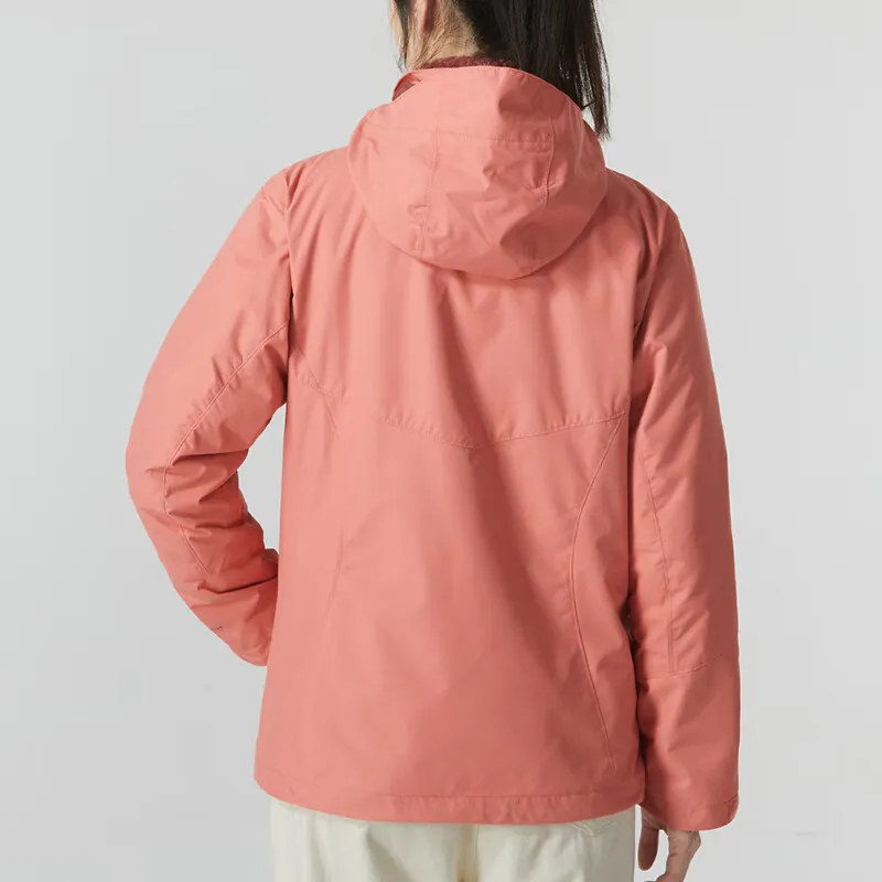 Columbia Windbreaker Jackets Women's Rose Brown-1