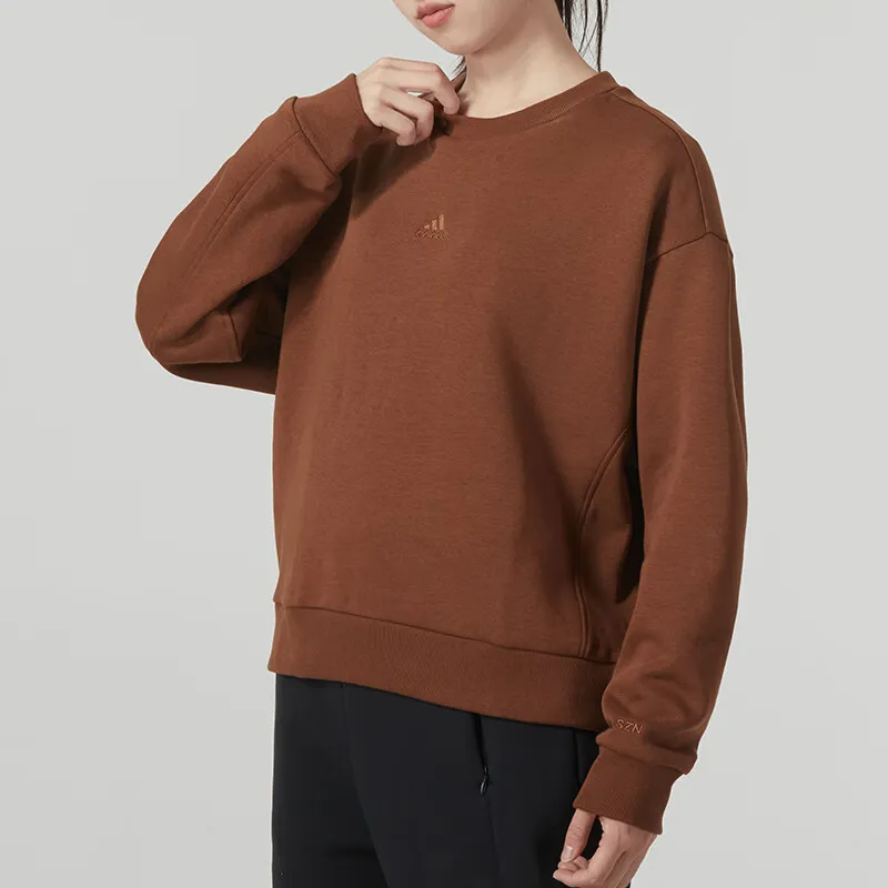 Adidas Sweatshirts Women's Dark Brown-2