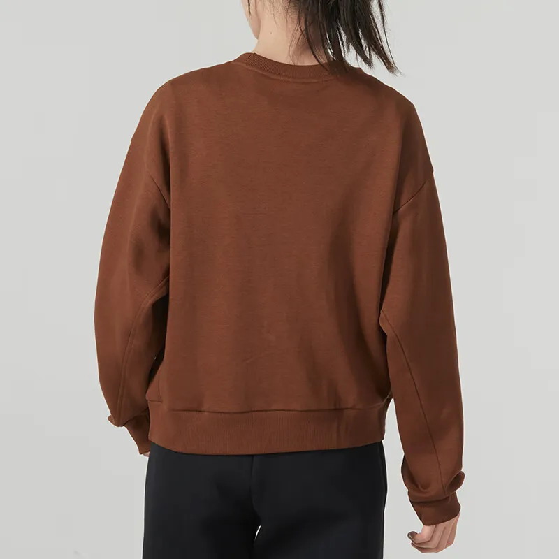 Adidas Sweatshirts Women's Dark Brown-3