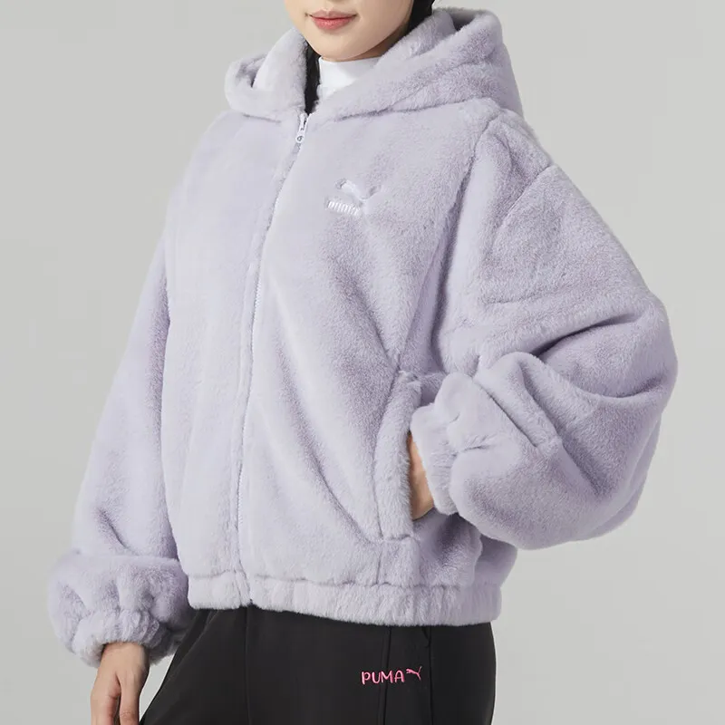 PUMA Velvet feel Coat Women's Purple-4