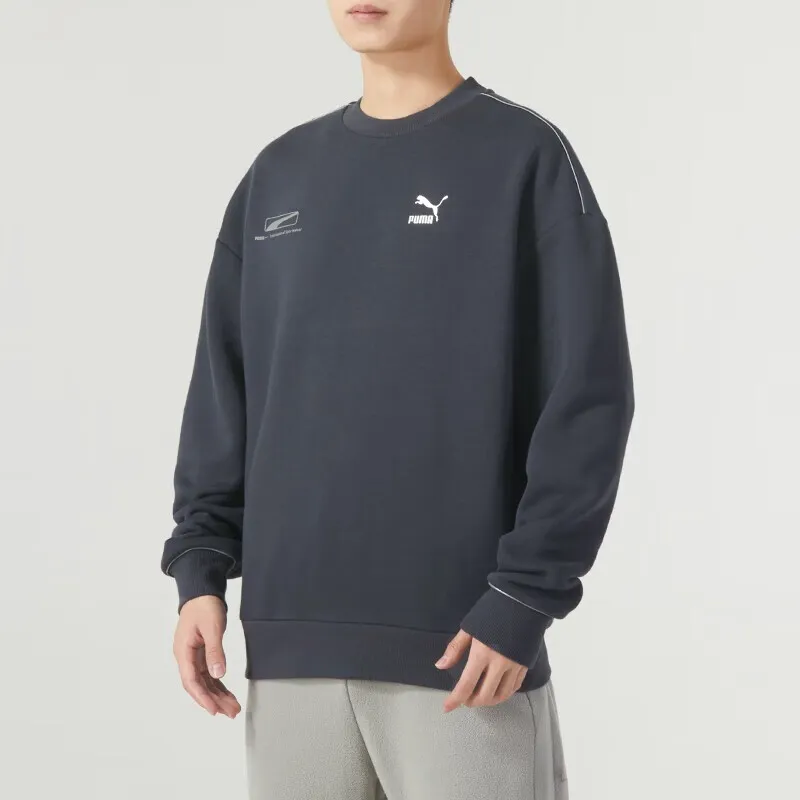 PUMA Sweatshirts Unisex Navy Blue-4