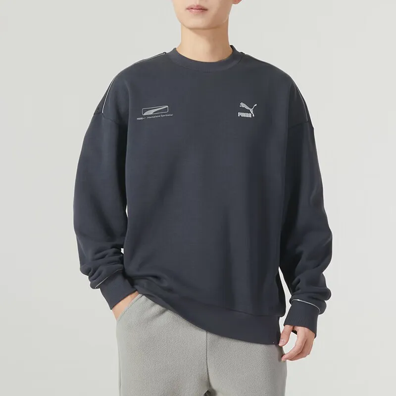PUMA Sweatshirts Unisex Navy Blue-2