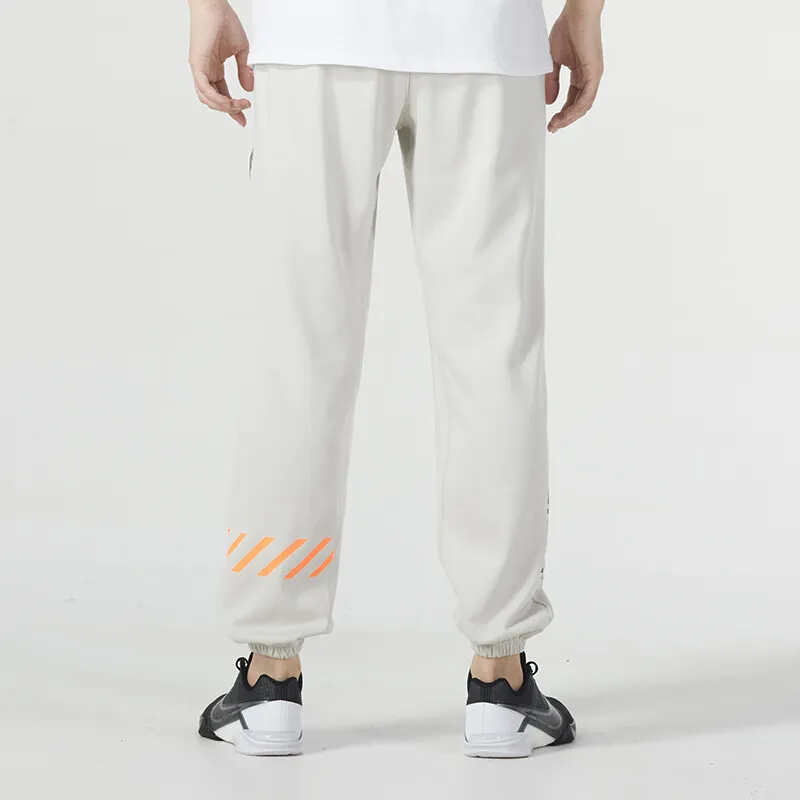 Nike Knitted Sports Pants Men's Ecru-2
