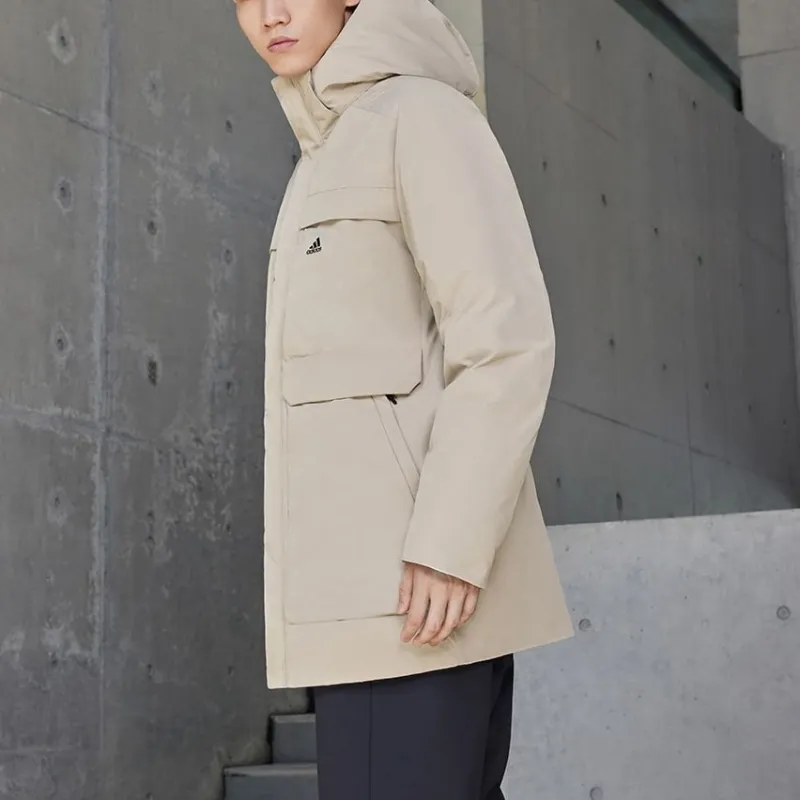 Adidas Down Jackets Men's Beige-3